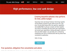 Tablet Screenshot of piccantewebdesign.com